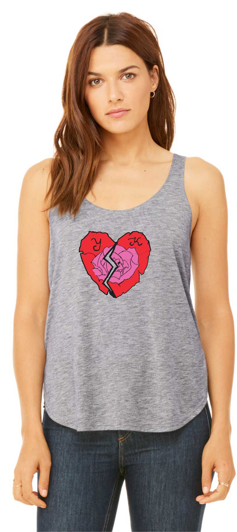 Heartbreaker flowy side shirt