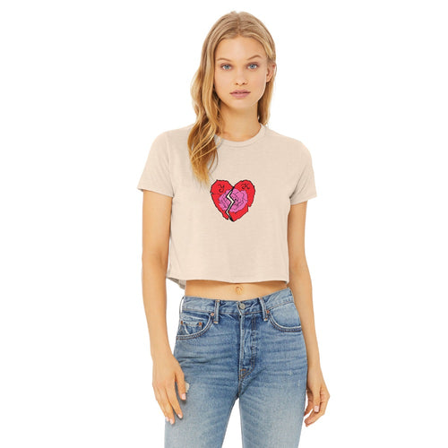 Heather Dust Flows Cropped T-shirt